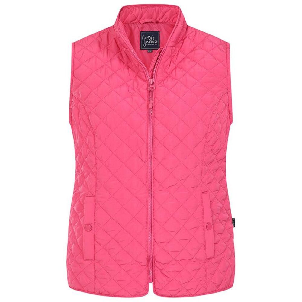 Lazy Jacks Womens/Ladies Quilted Vest / Cherry